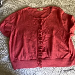 Size Large Loft button up crop top